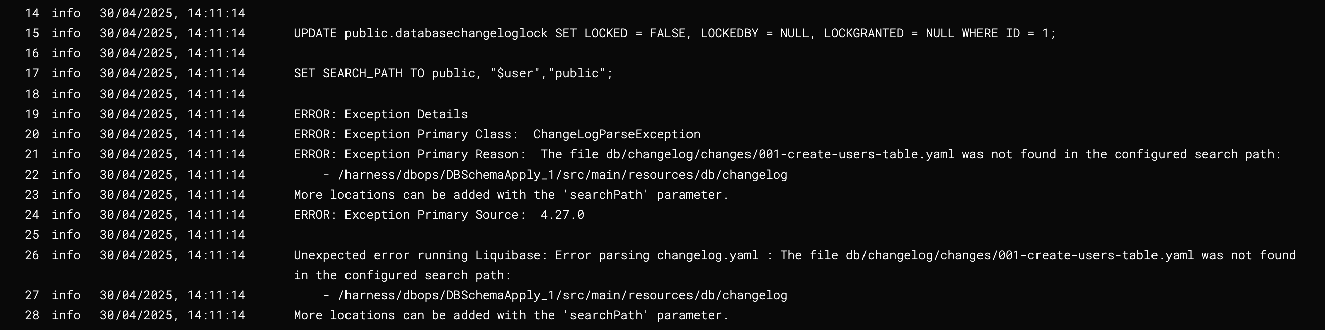 Issue with searchPath
